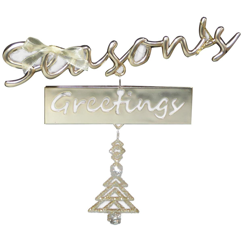 Seasons Greetings Hanging Sign Image