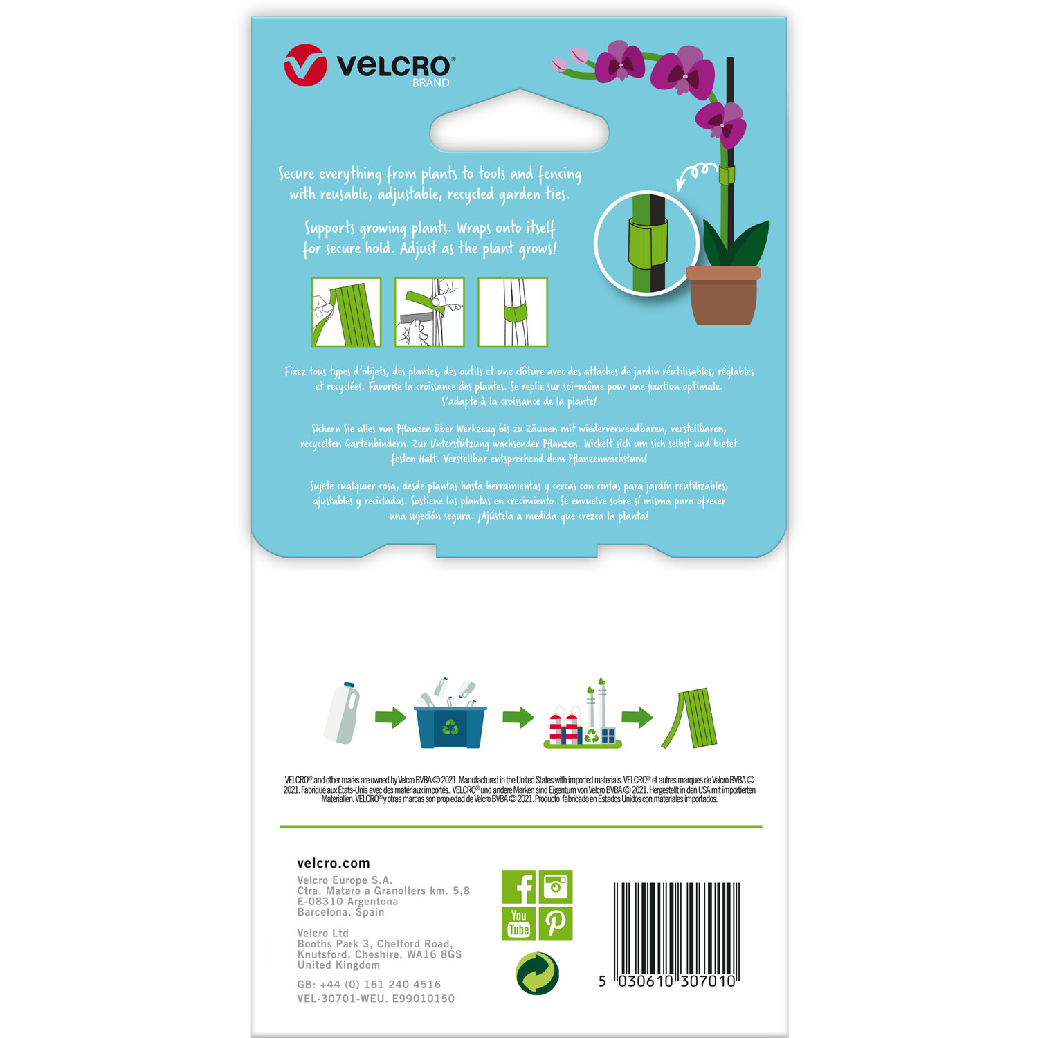 Velcro One Wrap Plant Tie Pack - Green Image 4