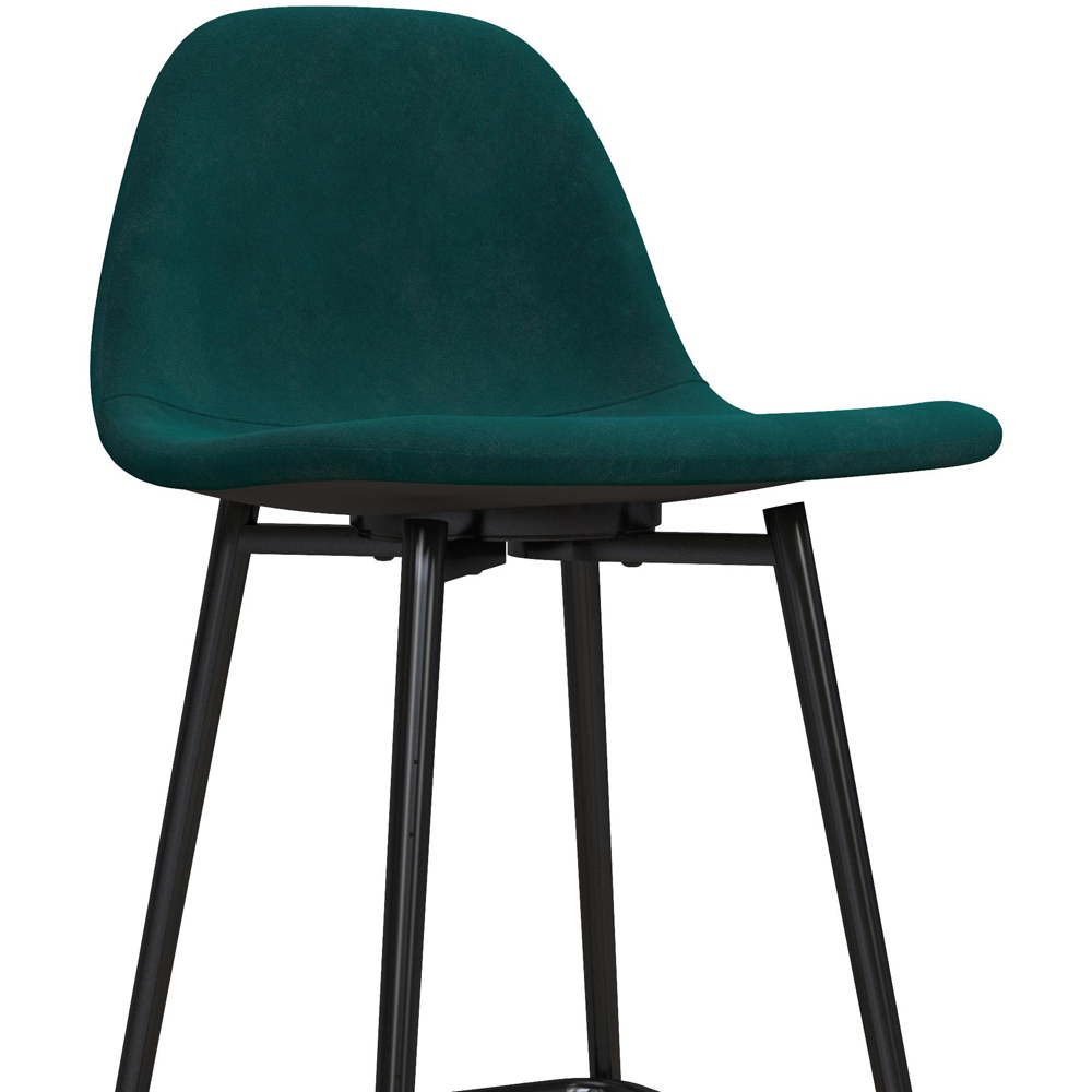 Dorel Calvin Green Upholstered Counter Stool Image 6