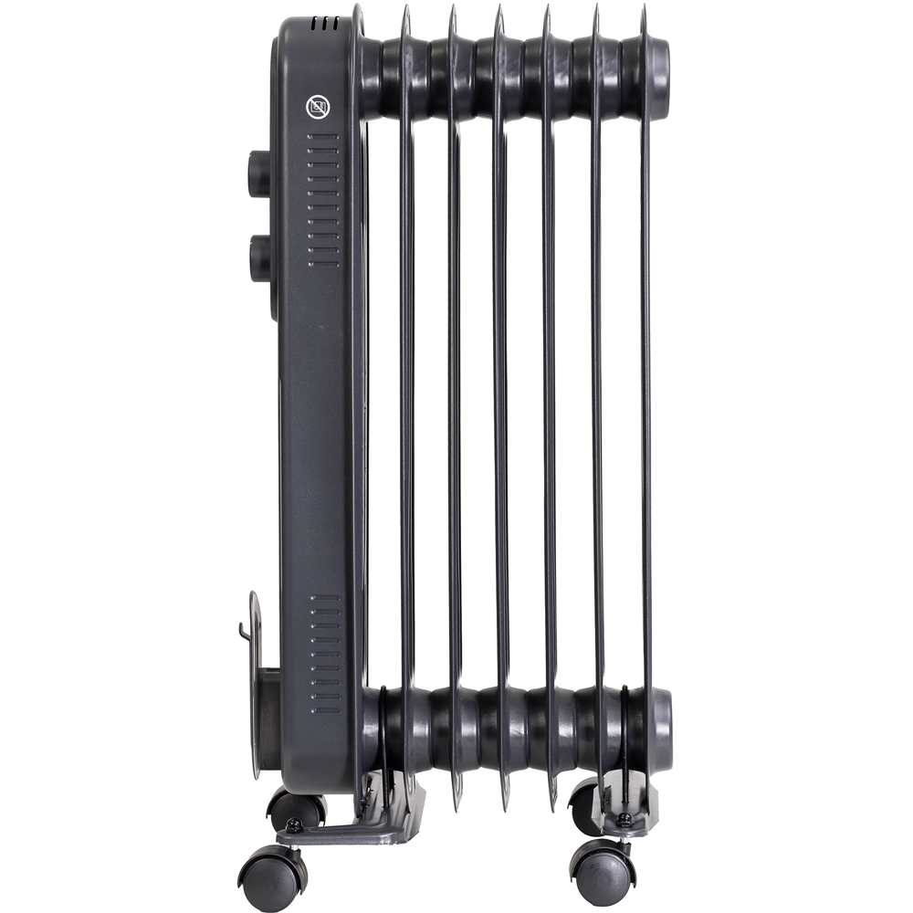 Russell Hobbs Matt Anthracite 7-Fin Oil Filled Radiator 1500W Image 3