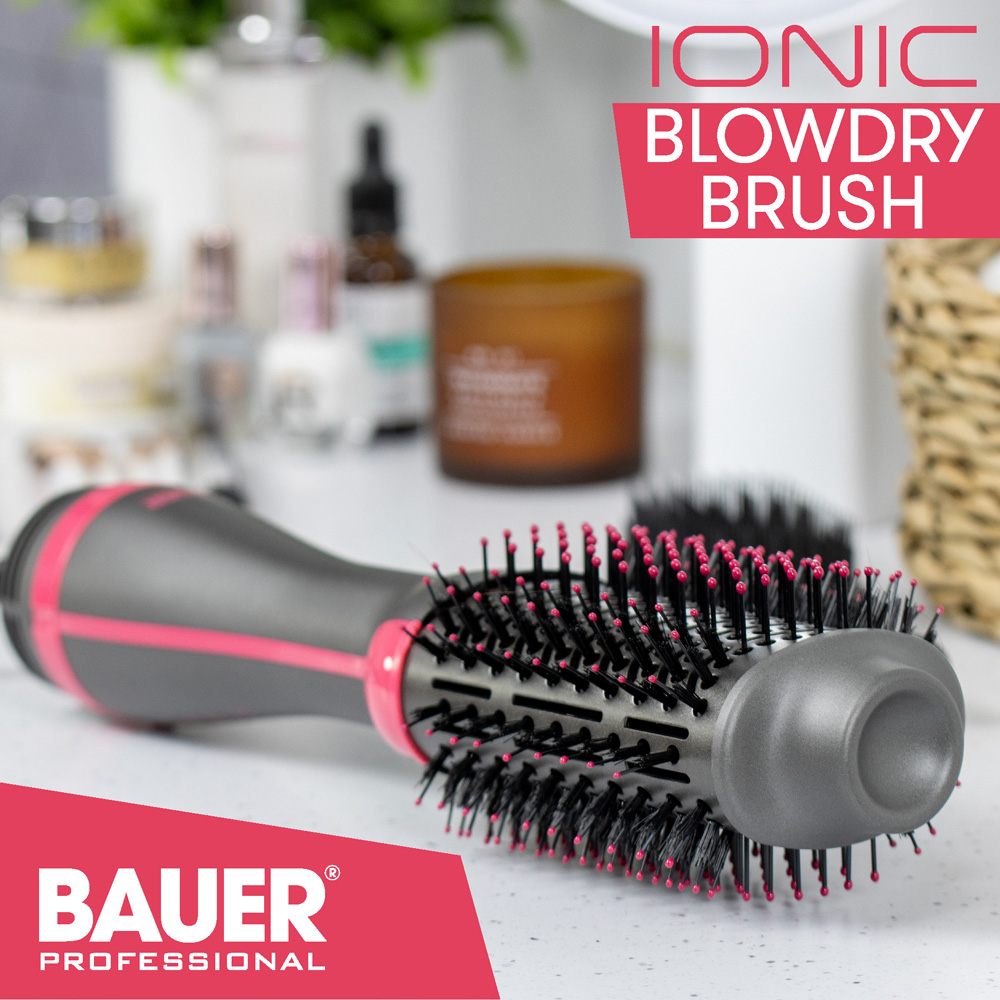 Bauer Professional Grey Hot Air Blow Dry Brush Image 6