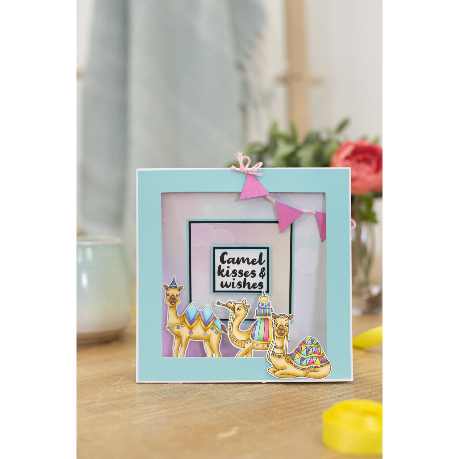 Crafter's Companion Clear Acrylic Stamps - Camel Kisses and Wishes Image 3