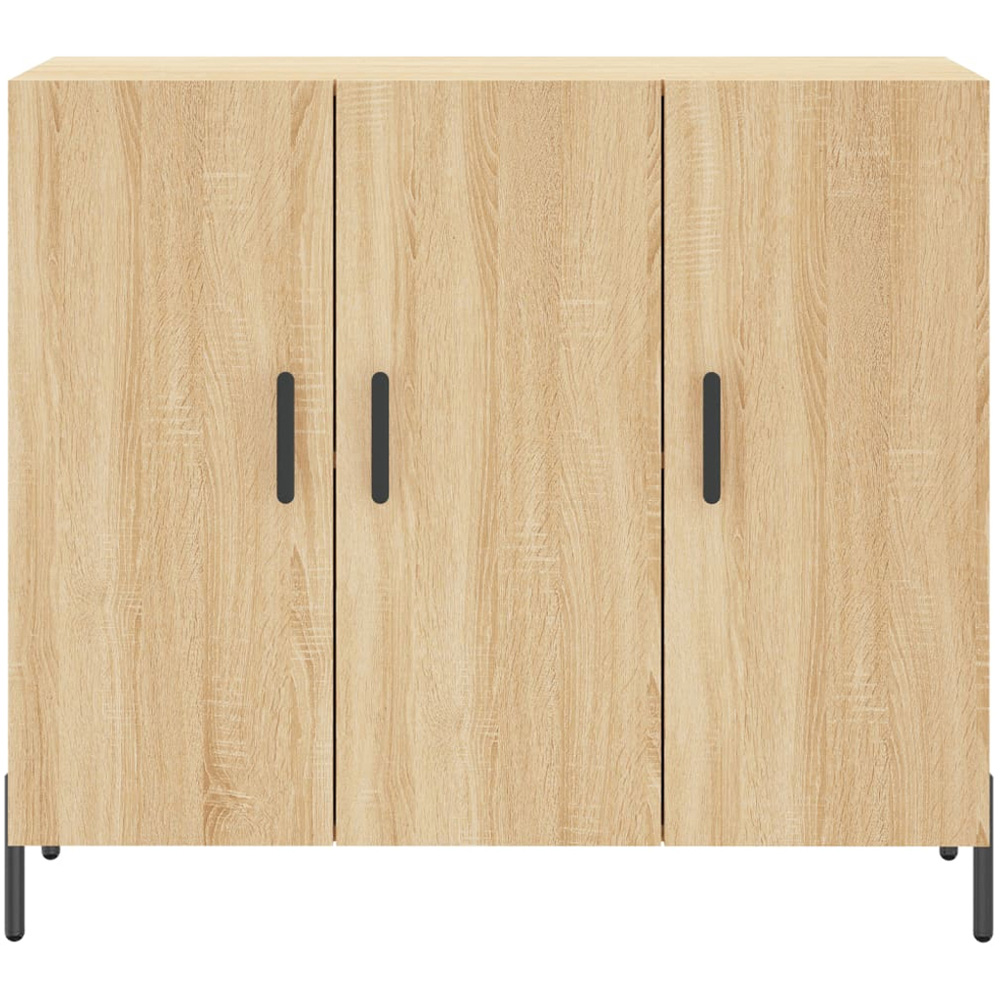 vidaXL 3 Door Sonoma Oak Sideboard Image 6