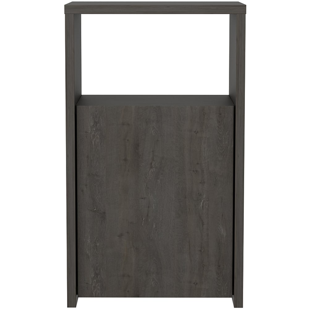 Decorotika Carlin Single Door Single Shelf Wenge Bedside Table Image 3