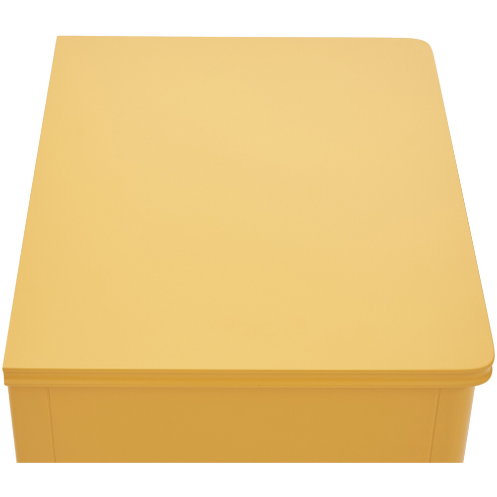Cozzano 2 Drawer Mustard Bedside Table Image 7