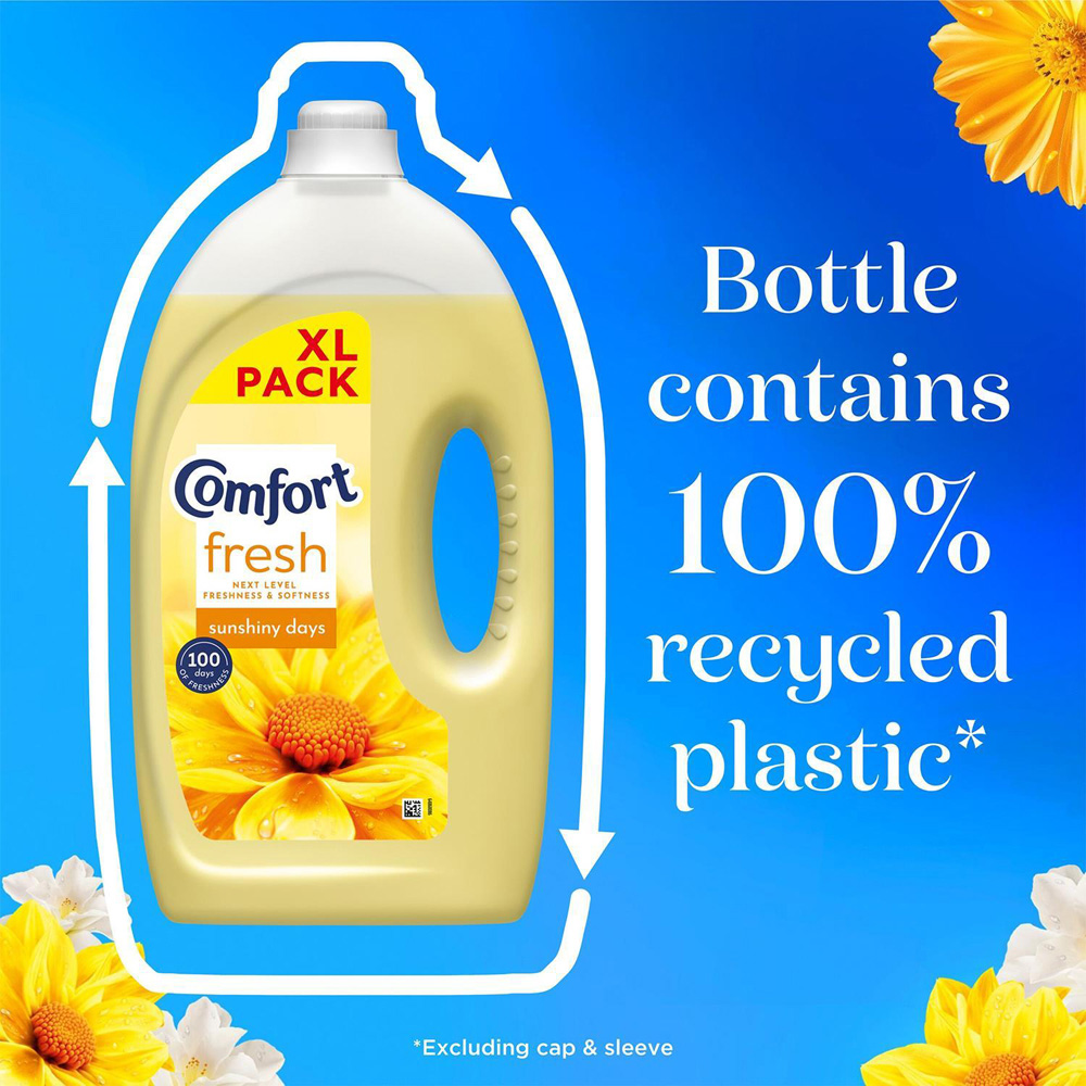 Comfort Fresh Sunshiny Days Liquid Fabric Conditioner 80 Washes 2.4L 4 Pack Image 7