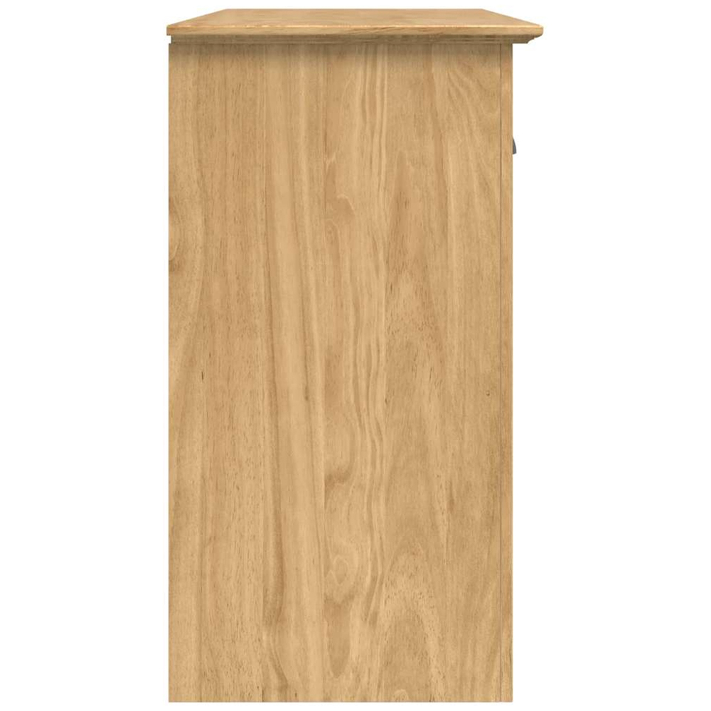 vidaXL Bodo 3 Door 3 Drawer Honey Brown Sideboard Image 5