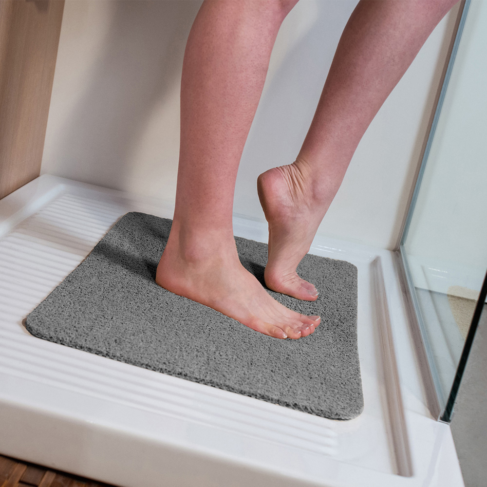JML Hydro Wonder Grey Shower Bath Mat Image 2