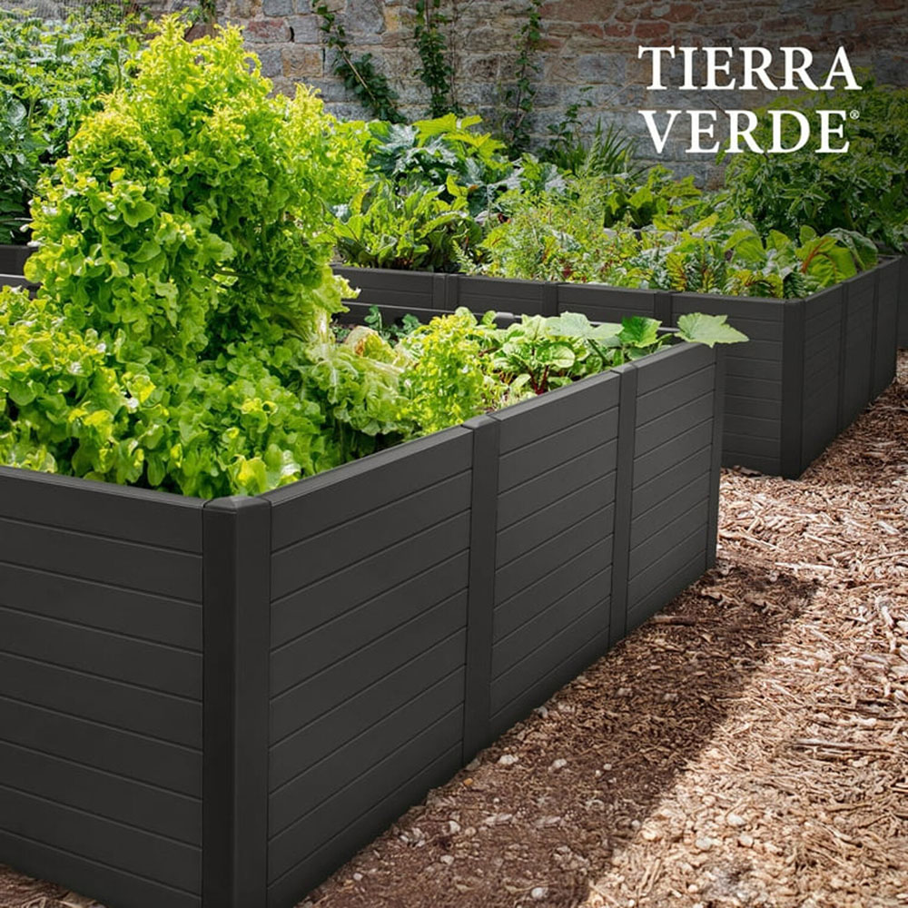 Tierra Verde 12 Panel Raised Bed Black Image 5