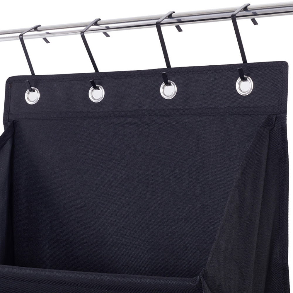 H&O Direct 8 Tier Black Hanging Shoe Organiser Image 3