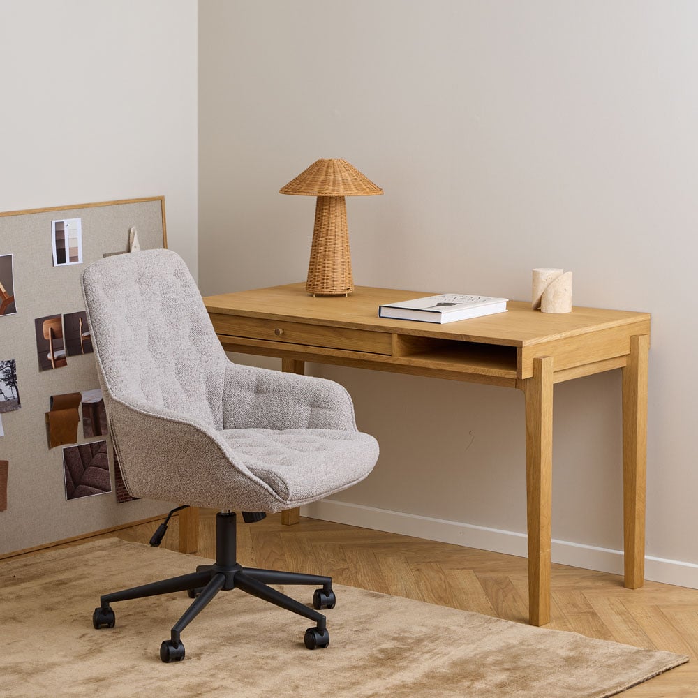 Florence Erik Monza Beige Gas Lift Desk Chair Image 9