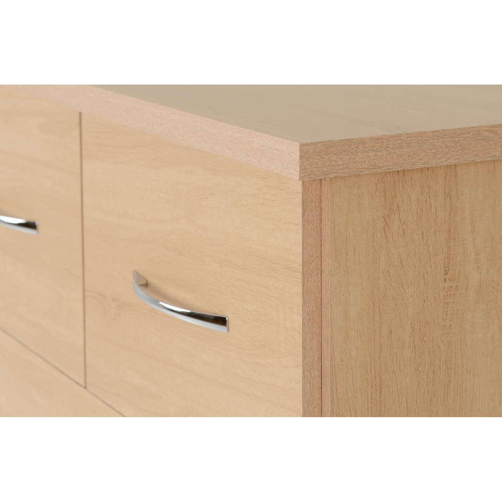 Seconique Nevada 3 Large 2 Small Drawer Sonoma Oak Effect Chest of Drawers Image 5
