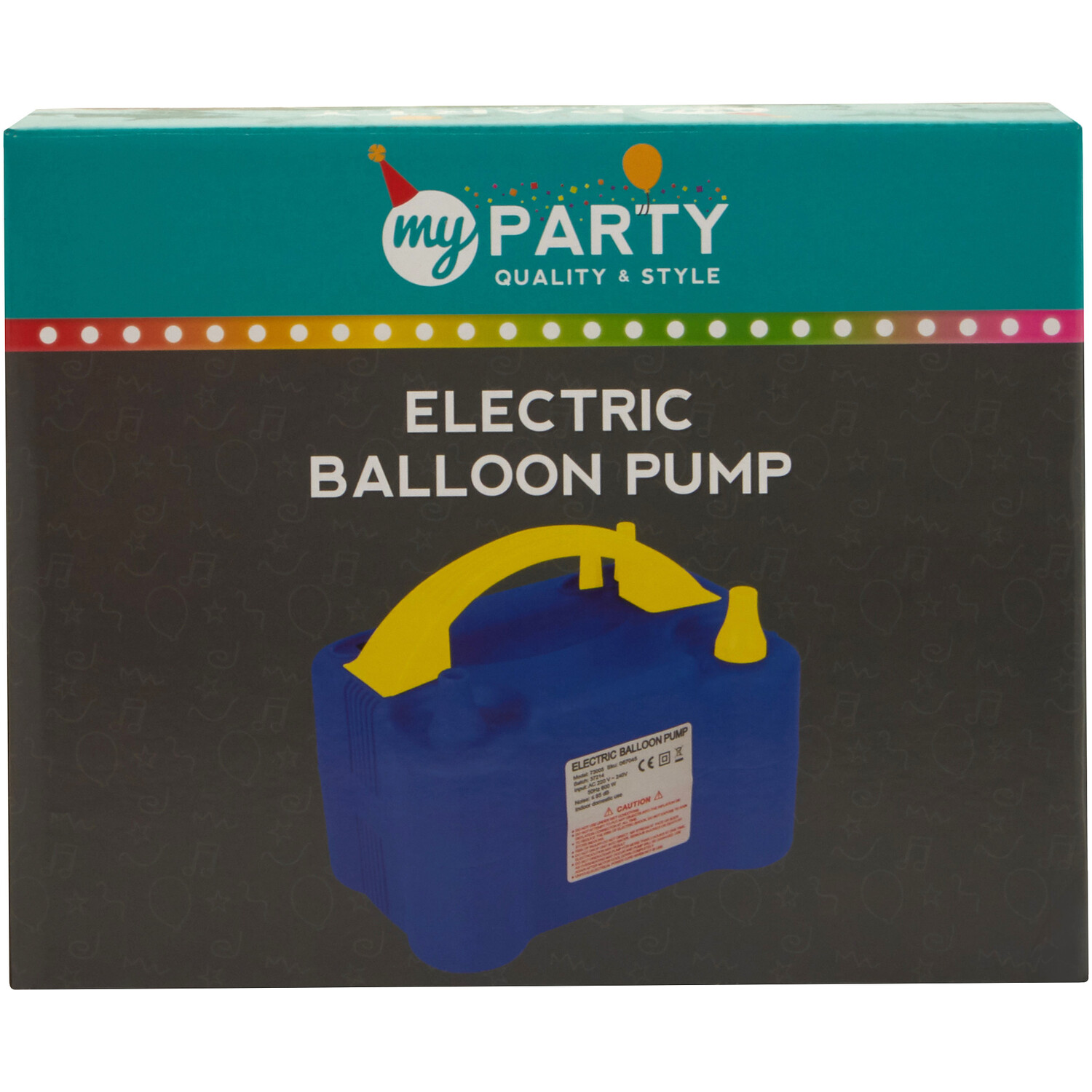 Electric Balloon Pump - Blue Image 1