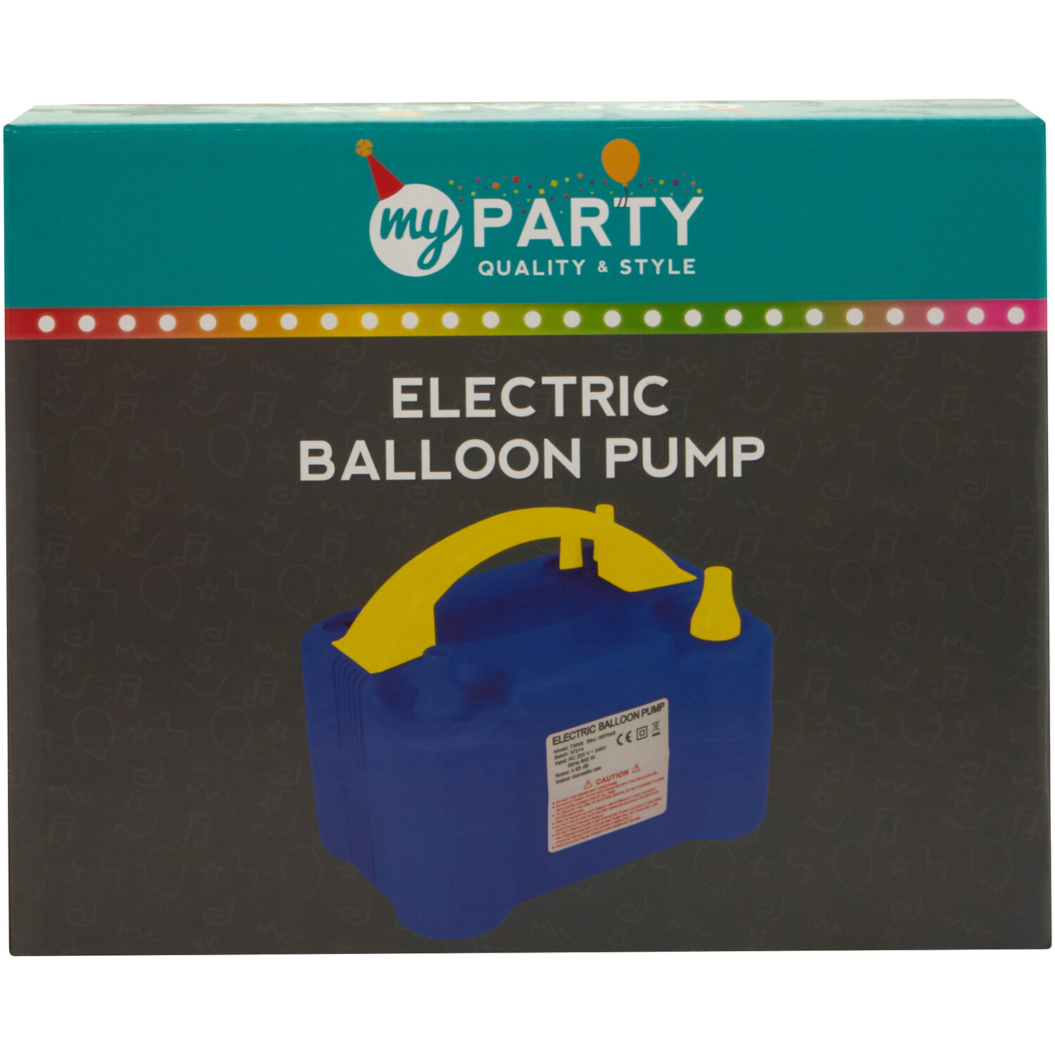 My Party Electric Balloon Pump - Blue Image 1