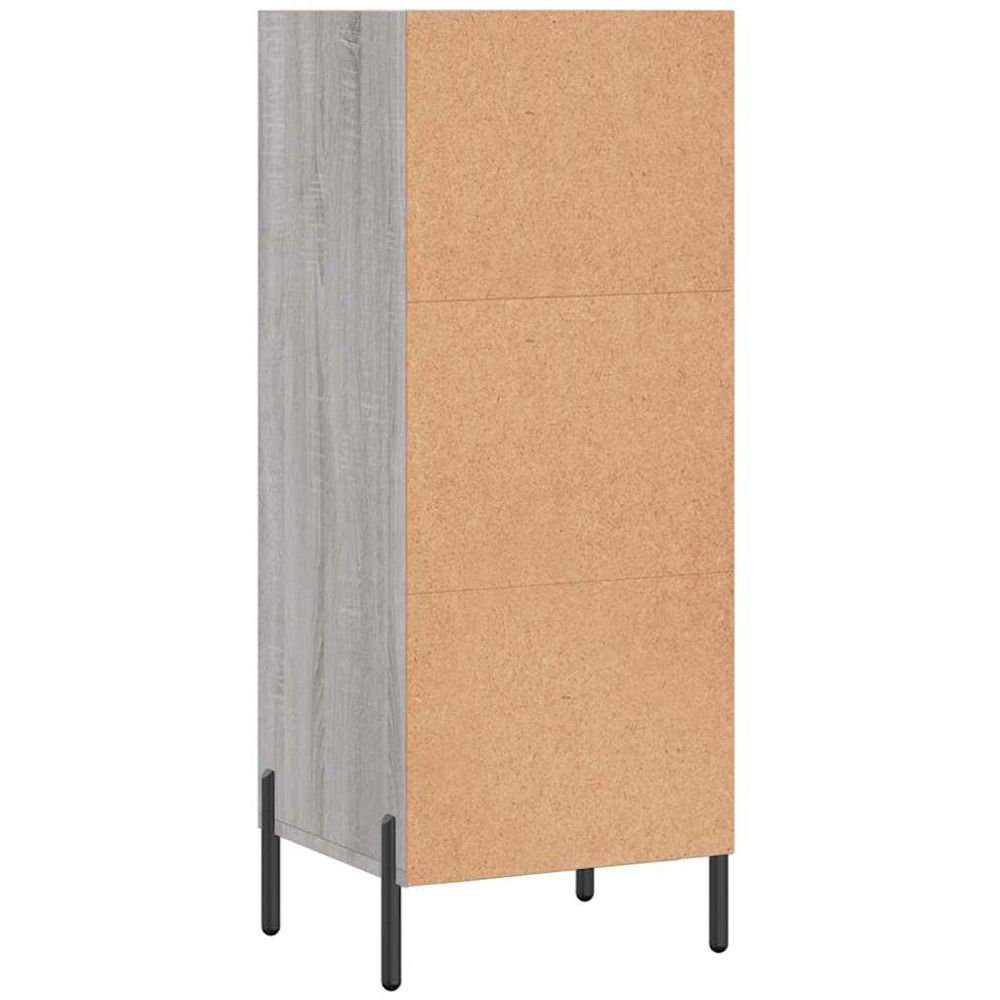 vidaXL 3 Shelf Grey Sonoma Sideboard Image 6