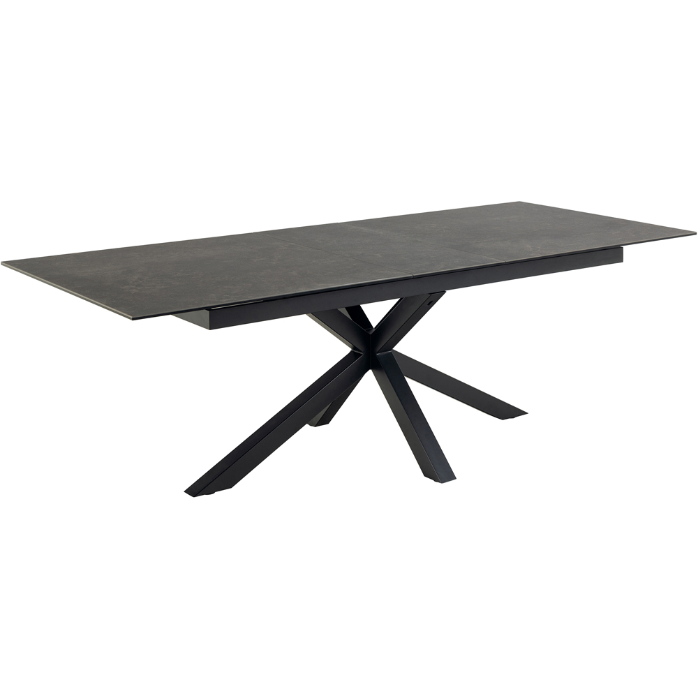 Florence Heaven Ceramic 8 Seater Extendable Dining Table Black Image 4