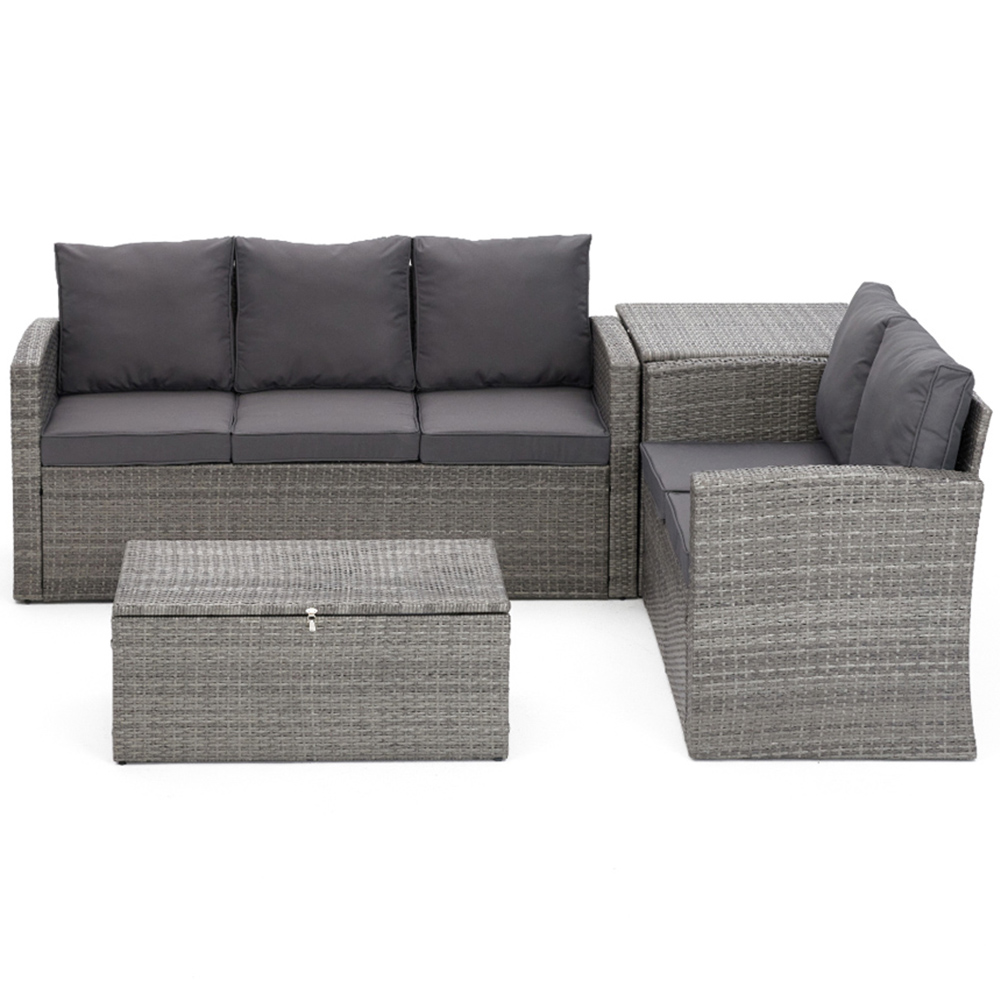 Home Detail Paloma 5 Seater Grey Rattan Sofa Set Image 3