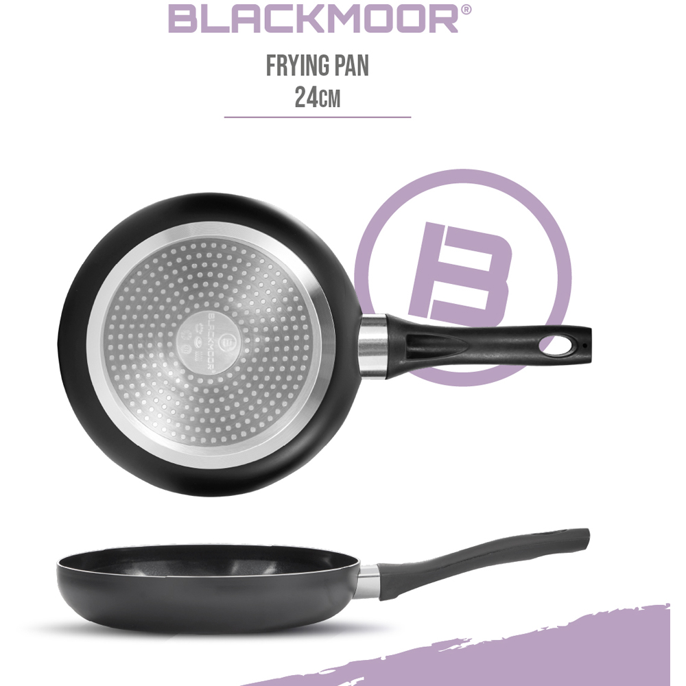 Blackmoor 24cm Black Ceramic Non-Stick Frying Pan Image 6