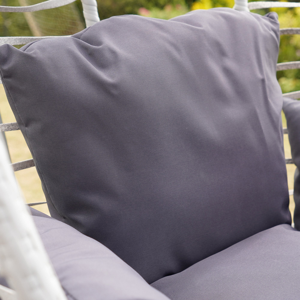 Artemis Home Wilton Single Dark Grey Hanging Egg Pod Chair Image 3