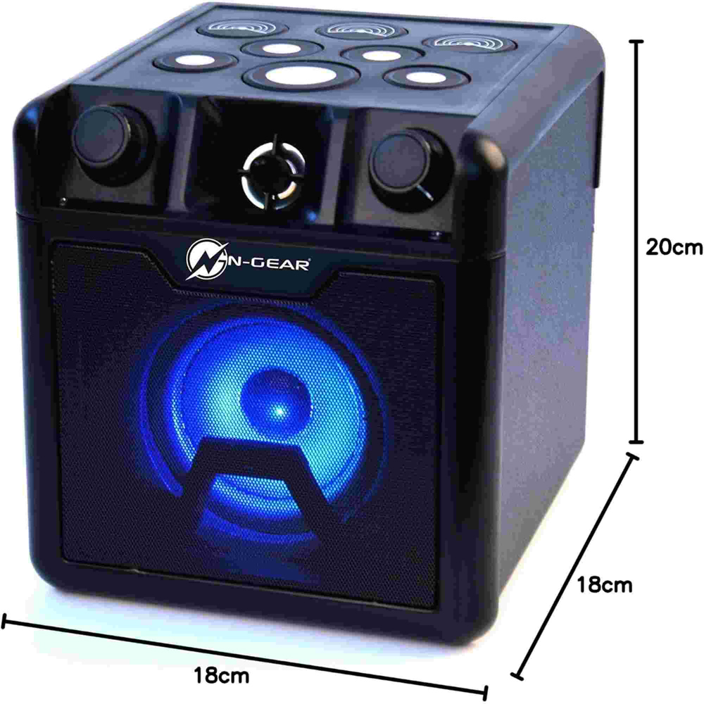 N-Gear Block Drum Bluetooth Speaker with Drum Pads and LED Lighting Image 2