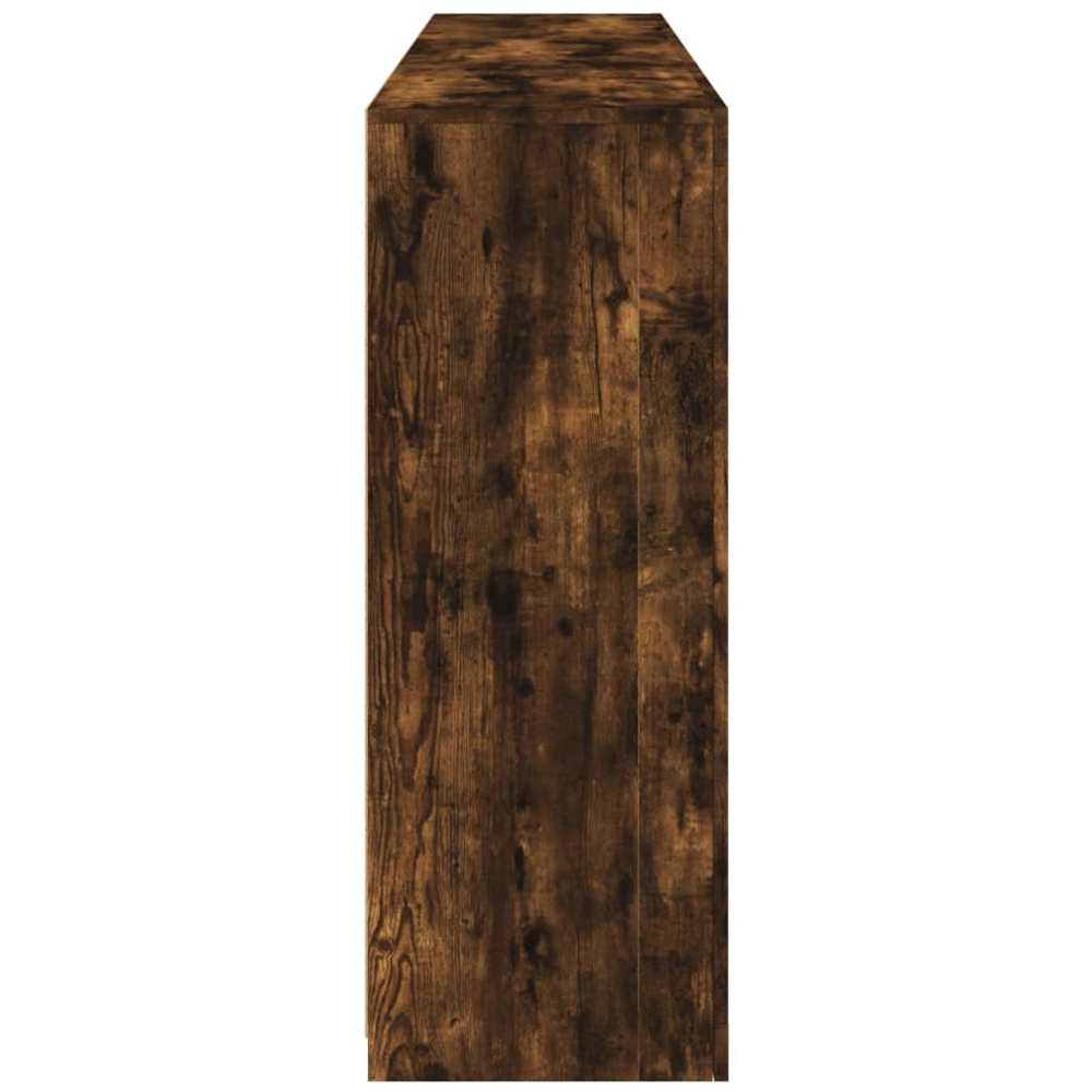 vidaXL 5 Door 6 Shelf Smoked Oak Sideboard with RGB LED Lights Image 7