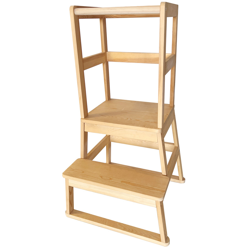 Gr8 Home Kids Wooden Kitchen Step Stool Image 1
