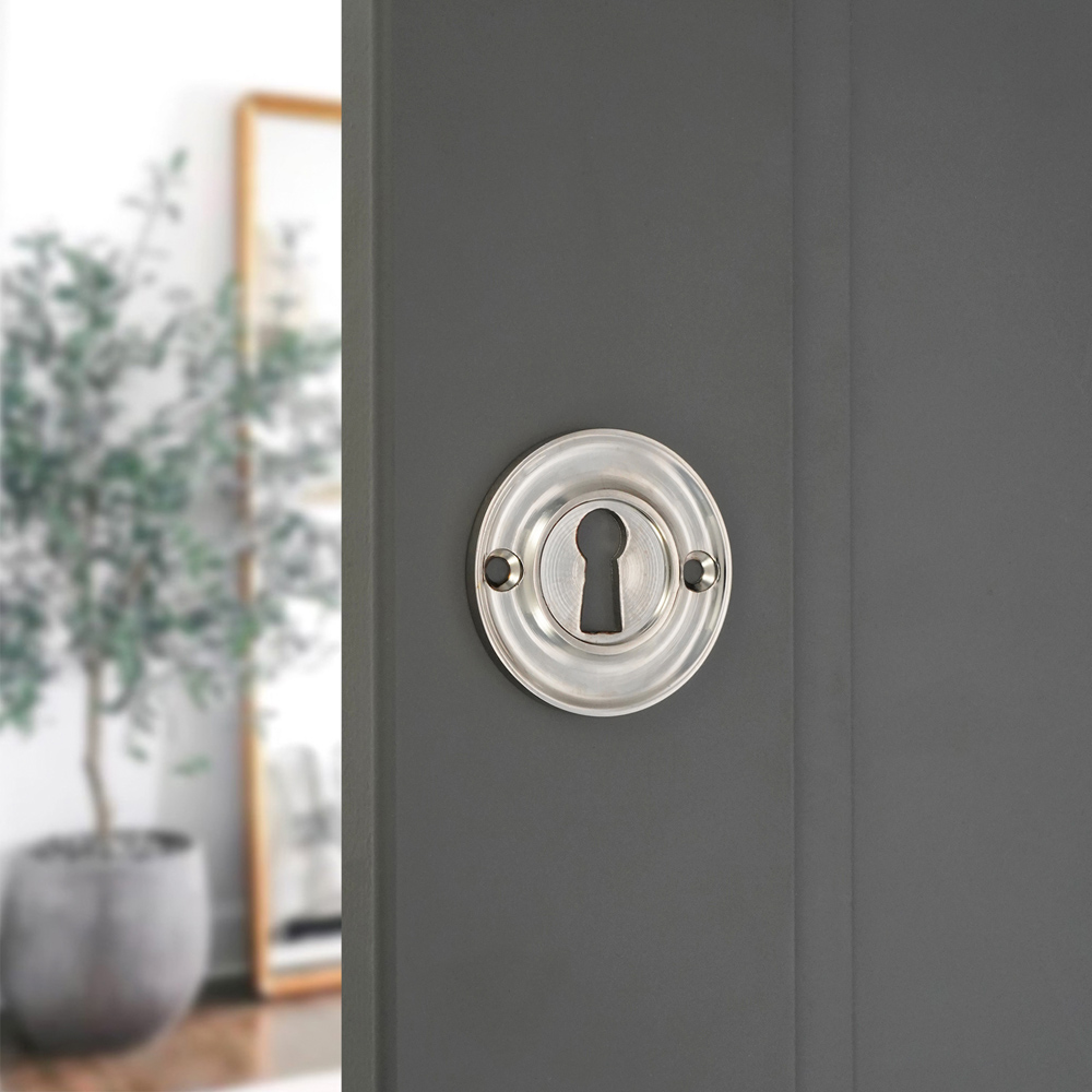 Spira Brass Slimline Standard Polished Nickel Escutcheon Image 2