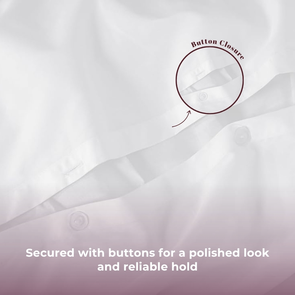 MHG Living King Size Mayfair Burgundy 200 Thread Count Duvet Cover Set Image 7