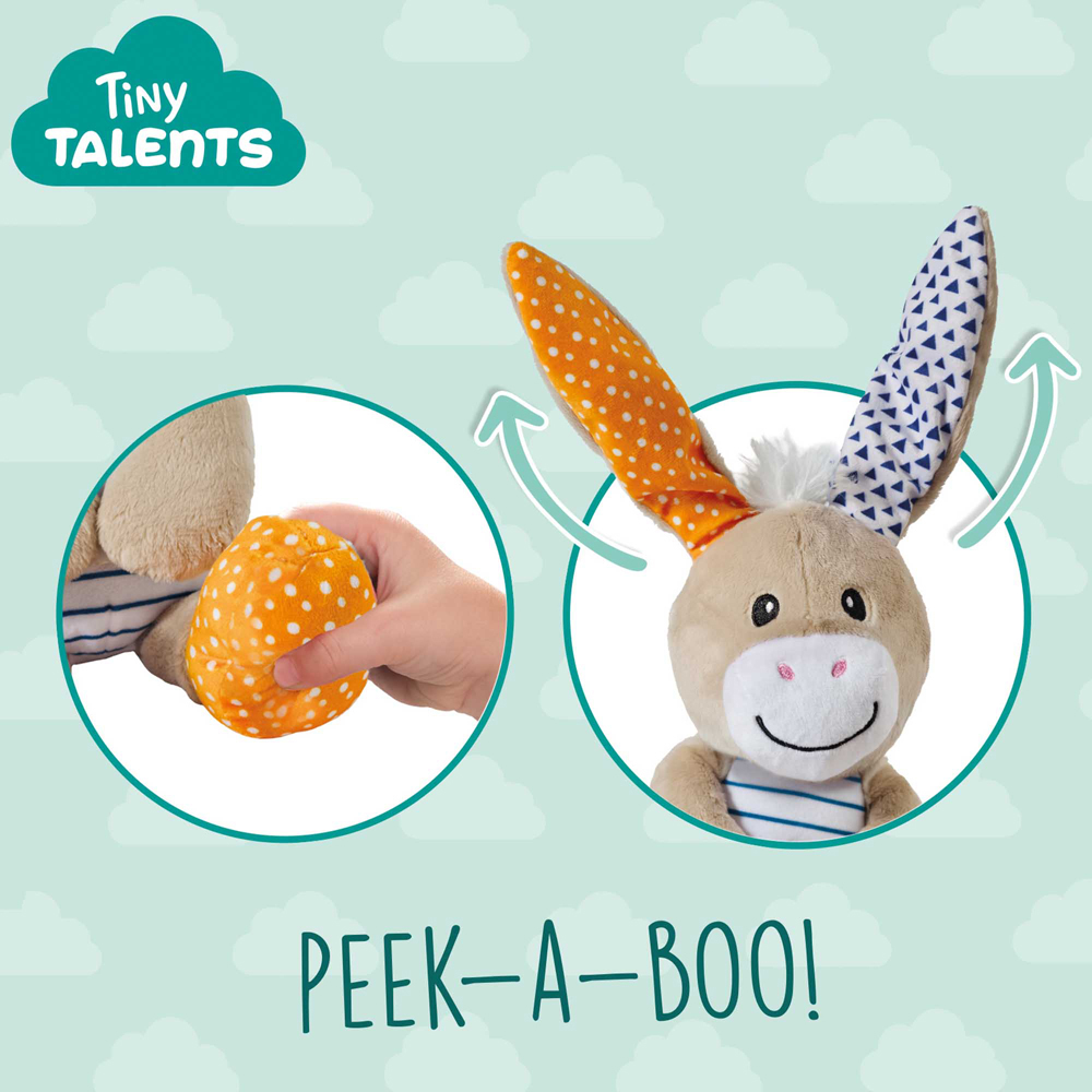 SES Creative Tiny Talents Peek-a-boo Donkey Plush Toy Image 3