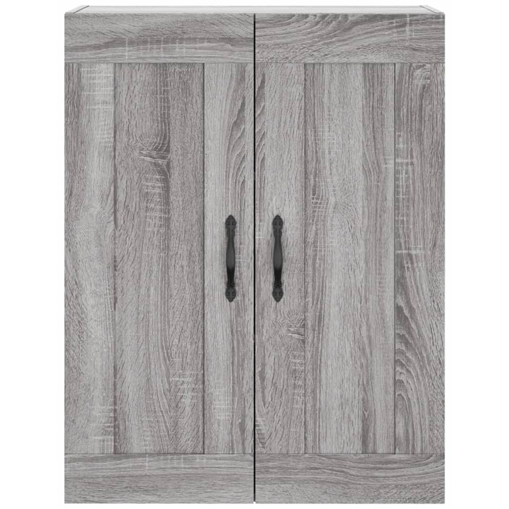 vidaXL 2 Door Grey Sonoma Wall Mounted Cabinet Image 7