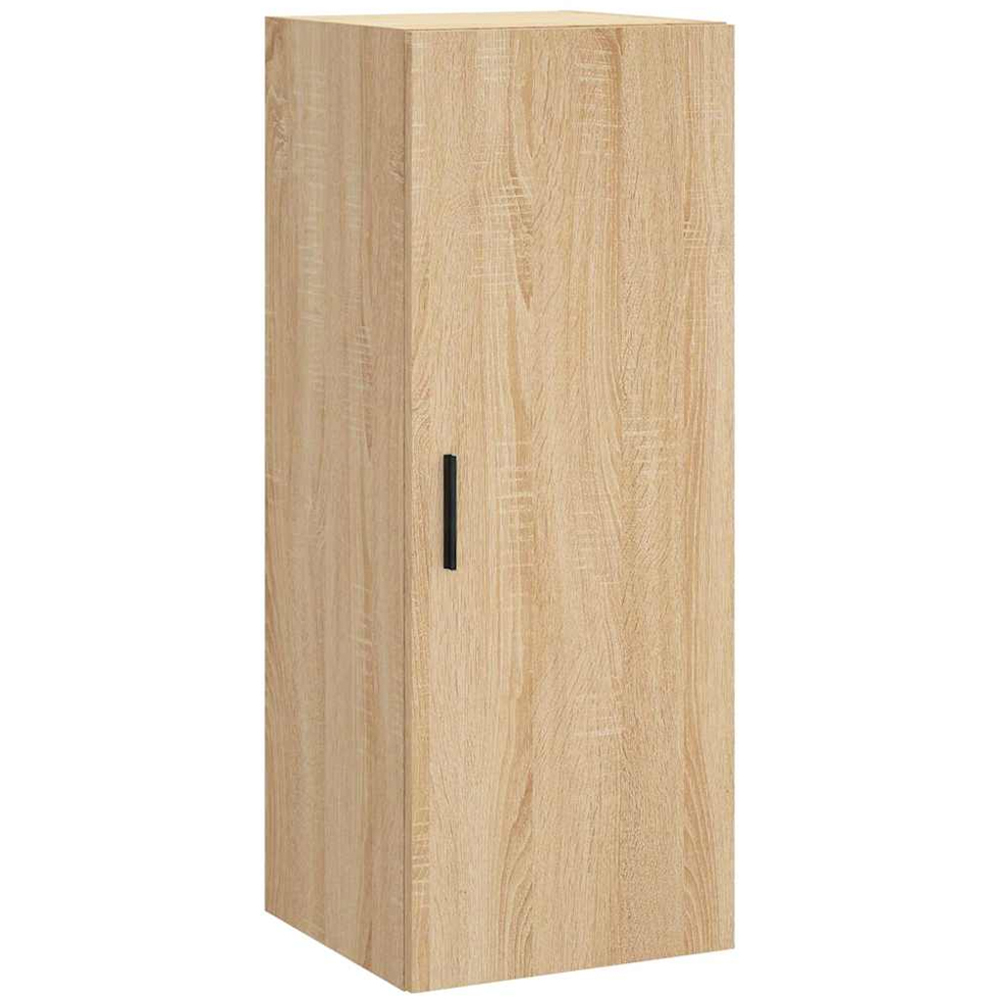 vidaXL Single Door Sonoma Oak Wall Mounted Slim Storage Cabinet Image 2