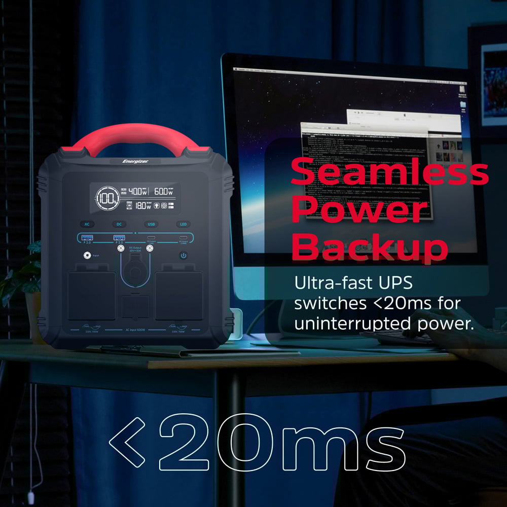 Energizer Black Power Station 550Wh Image 8