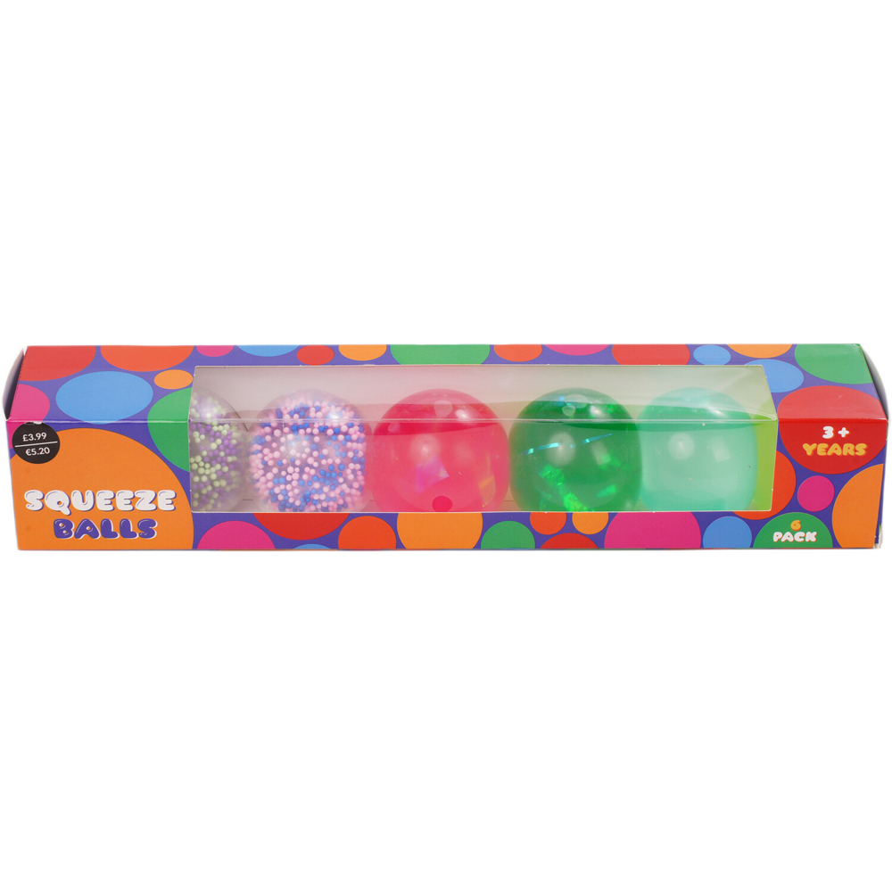 Pack of 6 Squeeze Balls Image 1