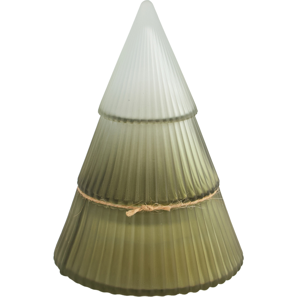 Spruce and Cedar Glass Tree Candle Image 2