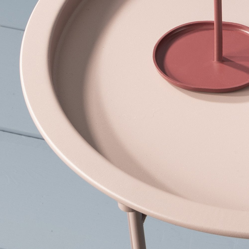 Noa and Nani Blush Pink Metal Side Table Image 4