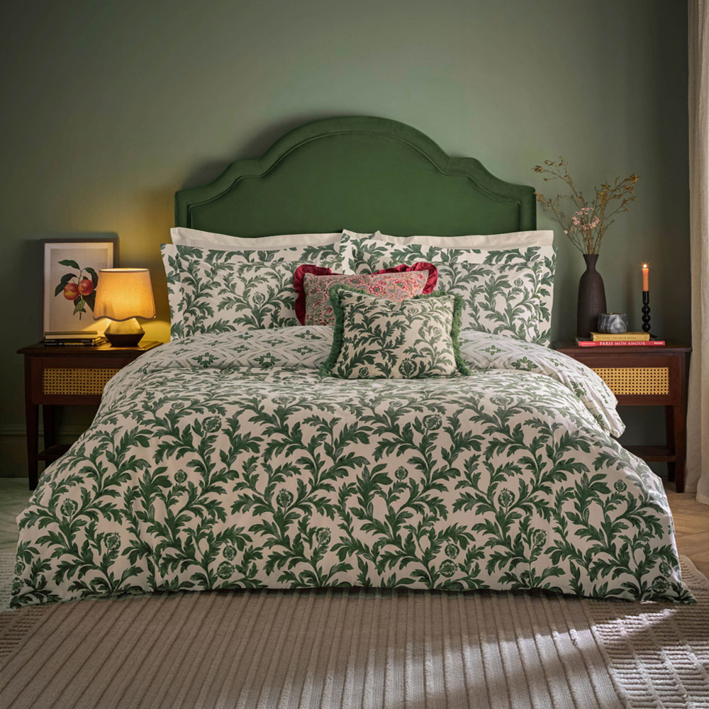 Seventy Three Hedera Single Verdie Printed Duvet Set Image 1