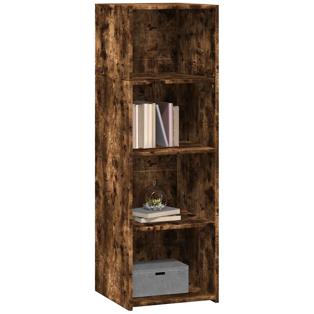 vidaXL 4 Shelf Smoked Oak Highboard Image 3
