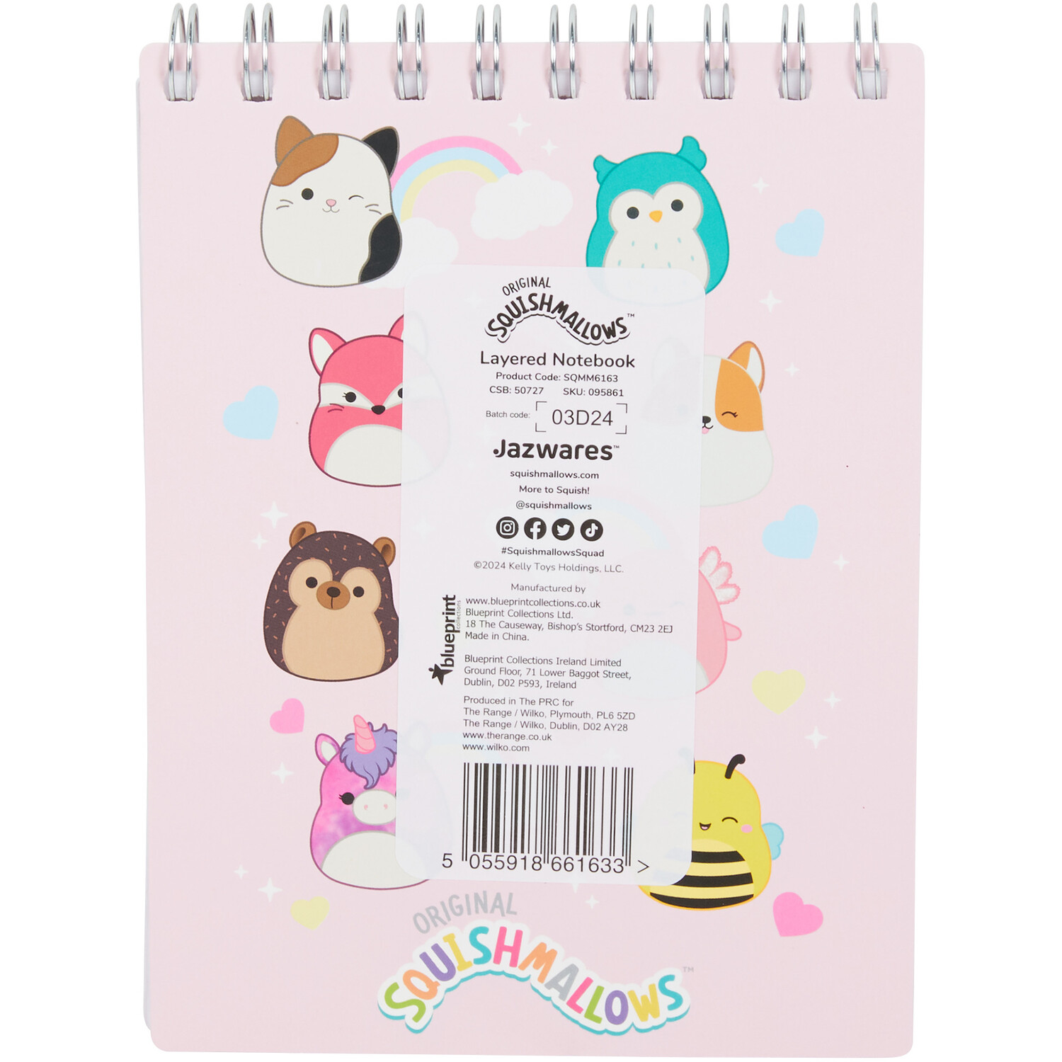Squishmallows Notebook - Pink Image 4