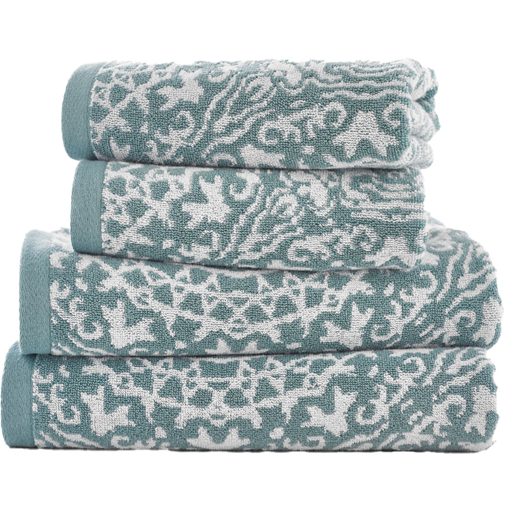 The Lyndon Company Lacy Connection Blue Bath Towel Image