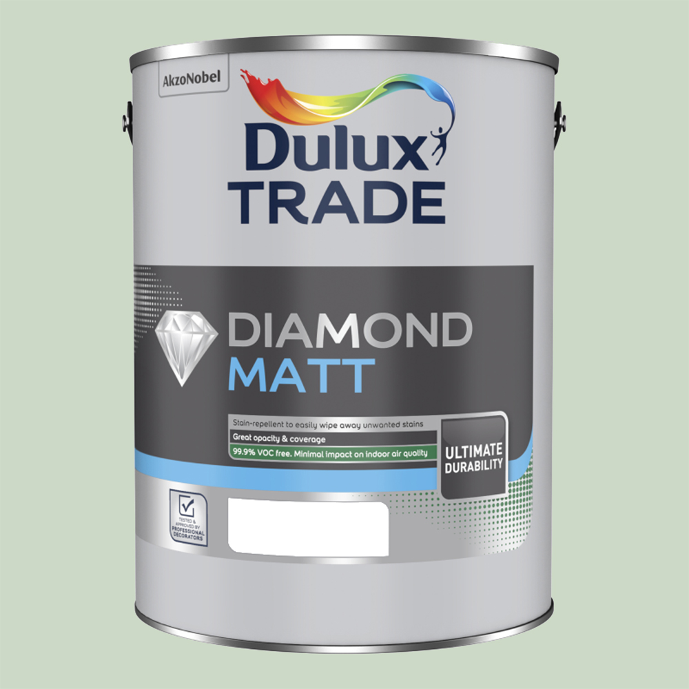 Dulux Trade Willow Tree Walls and Ceilings Diamond Matt Paint 5L Image 2