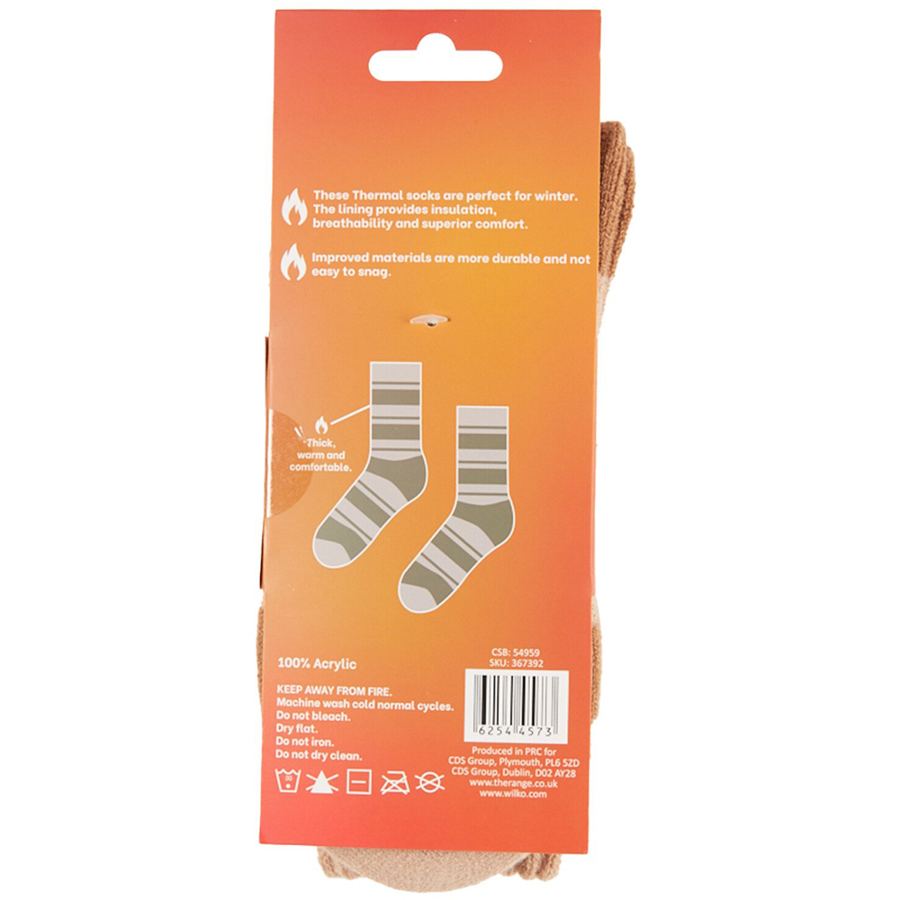 Ladies Assorted Thermal Pattern Socks Size 4-6 - Multicolour Image 17