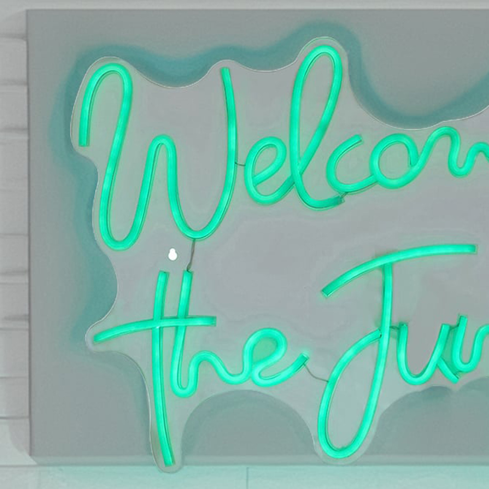 Welcome to the Jungle Neon Sign - White Image 5