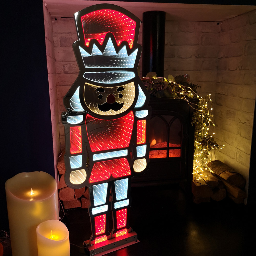 Samuel Alexander Infinity Standing Nutcracker Light Up Christmas Decoration 2.9ft Image 3