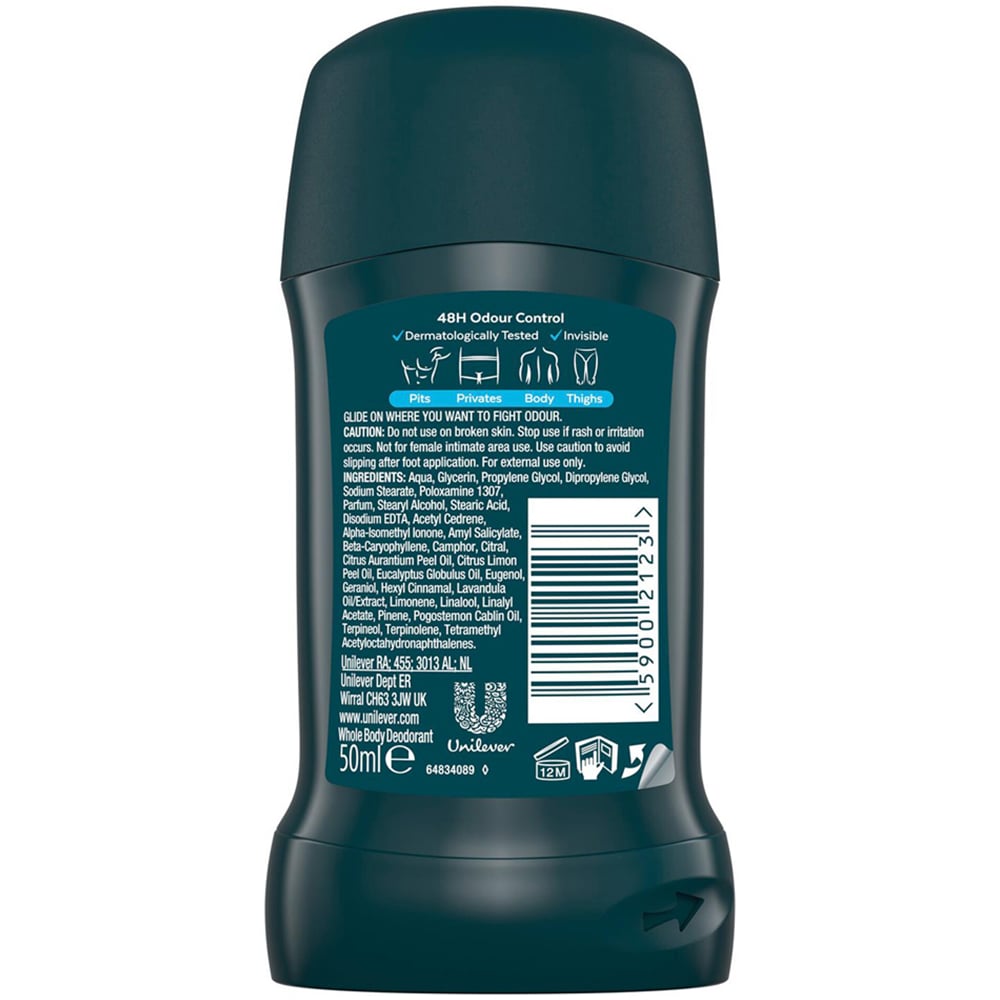 Sure Men 48H Odour Control Ocean Rush Deodorant Stick 50ml 12 Pack Image 3