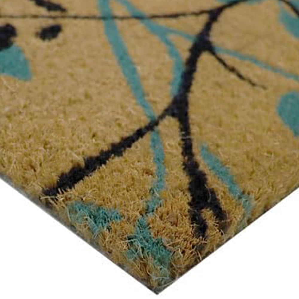 Coco & Coir Shadow leaves Coir Door Mat 40 x 60cm Image 3