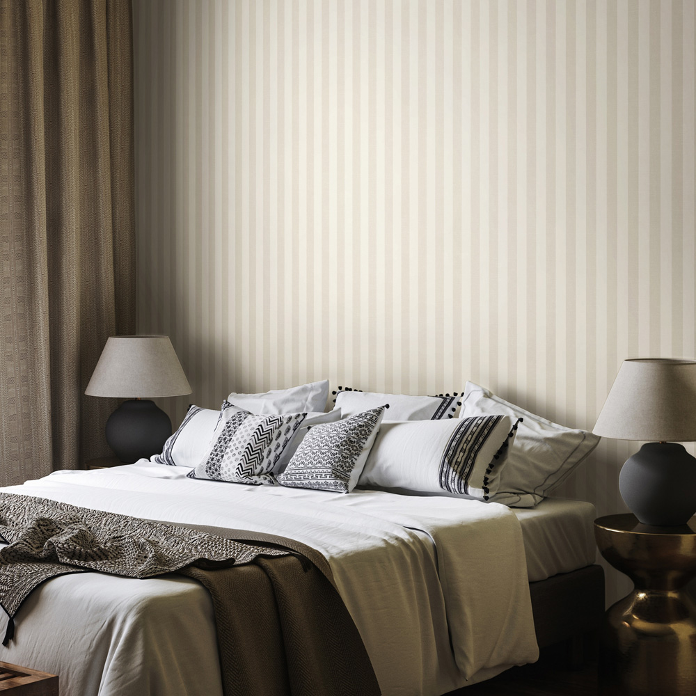 Hoopla Walls Elegance Shadow Stripe Porcelain Wallpaper Image 2