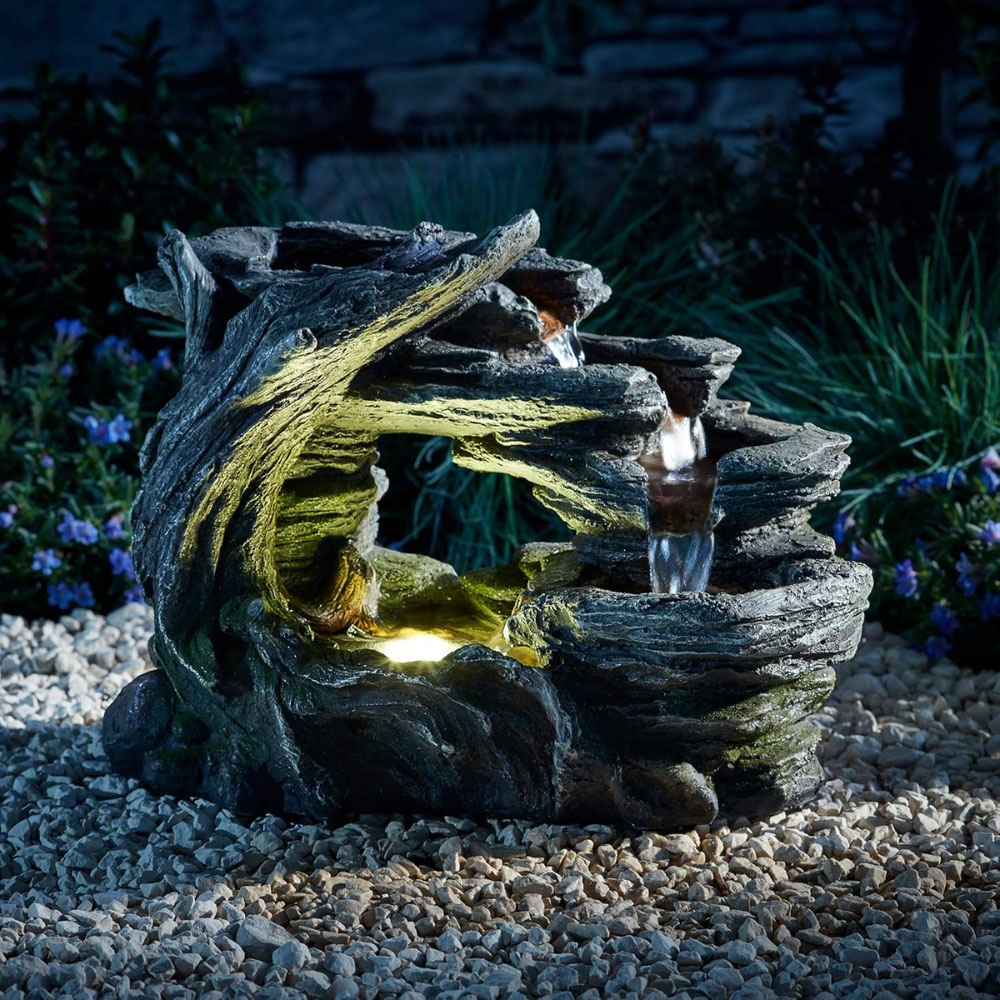 Serenity Nature Falls Tabletop Mains Powered Water Feature Image 2