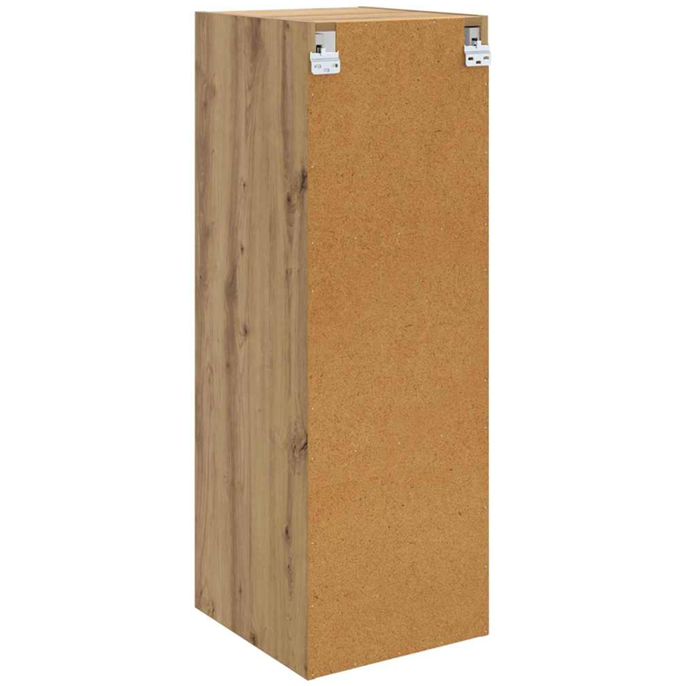vidaXL 3 Glass Door Artisan Oak Wall Cabinet Image 8