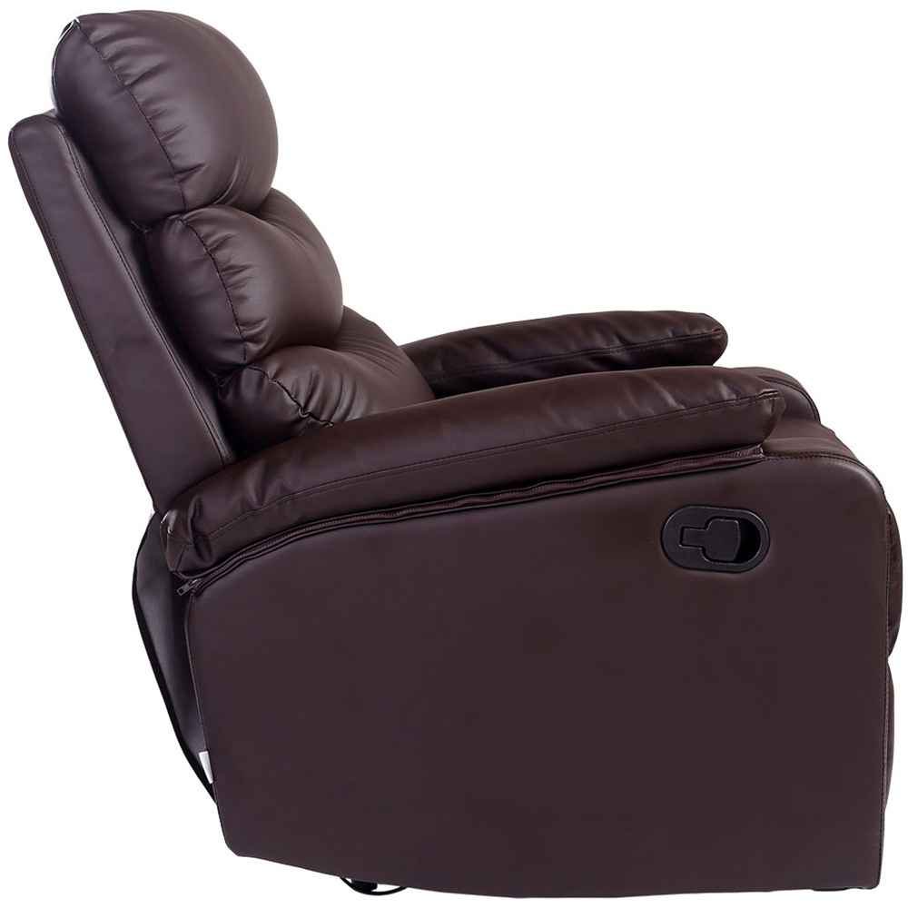 Furniture Online Ashby Brown Leather Recliner Chair Image 3