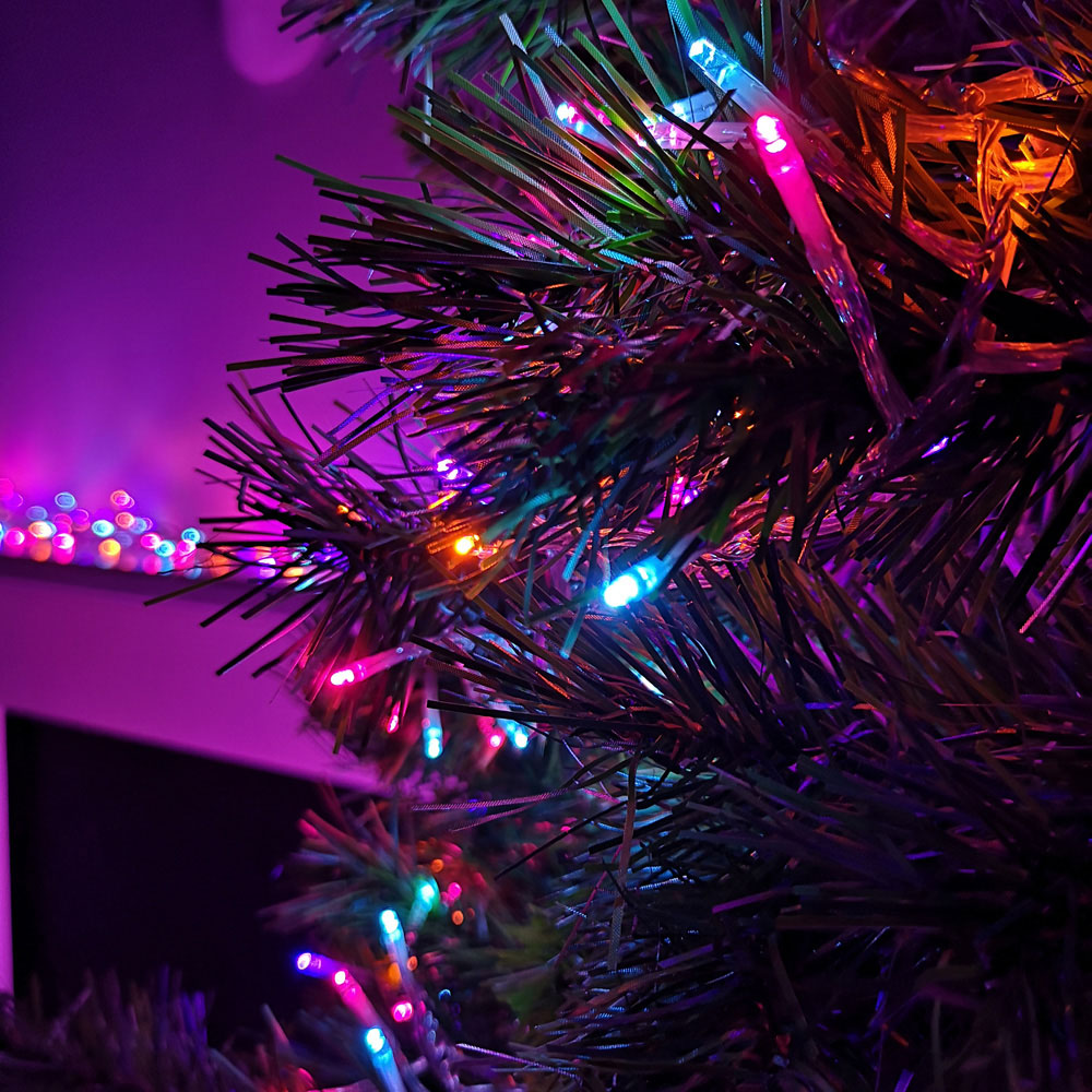 Premier ClusterBrights 960 Rainbow LED Multi-Function Christmas Cluster Light 12.4m Image 3